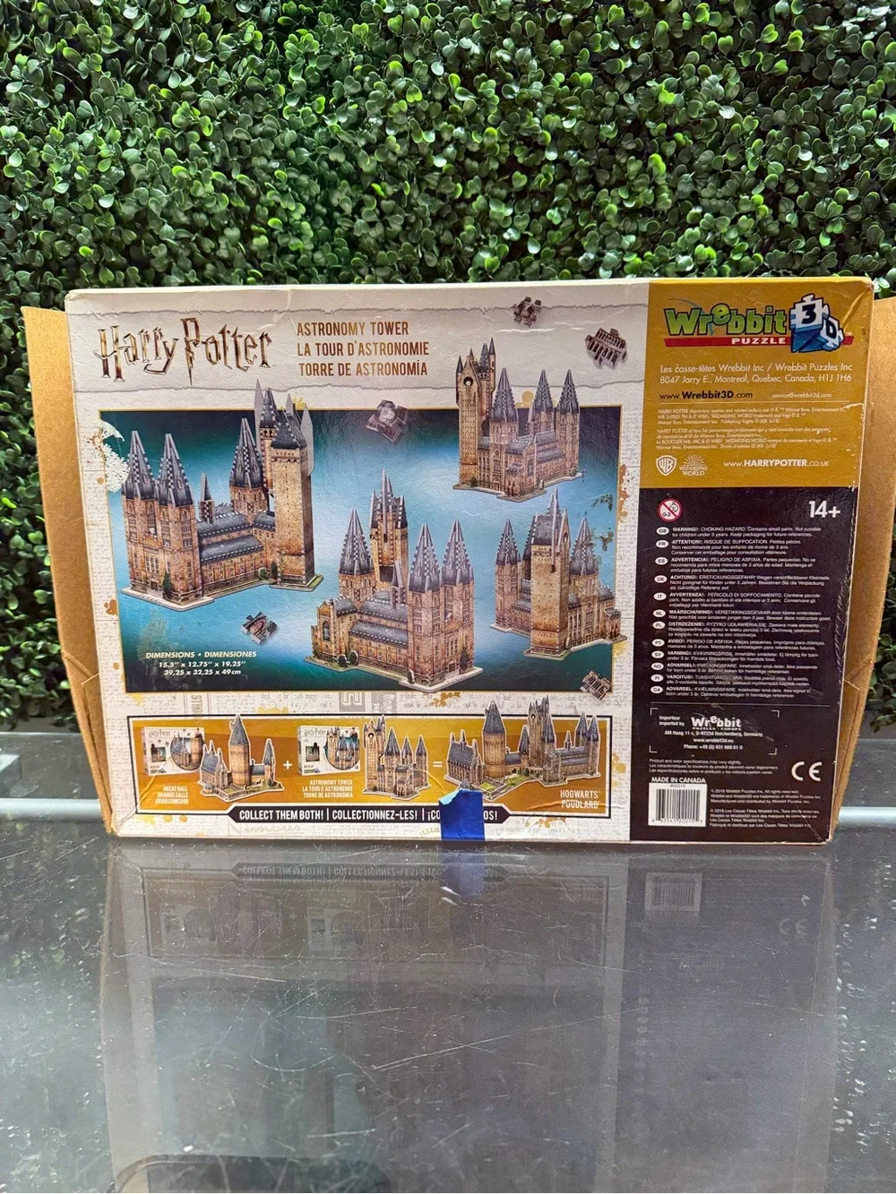 Harry Potter Hogwarts 3D Puzzle - 875 Piece - Tan & Blue